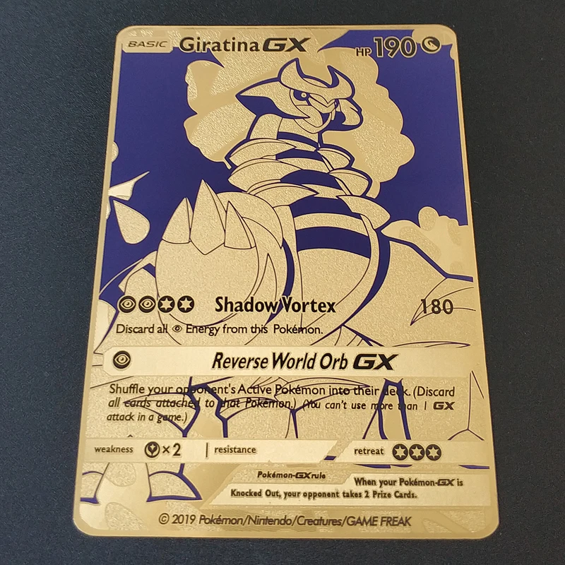 Pokemon Cards, золото, металл, GX, EX Card, Чаризард, Пикачу, PTCG, битва, коллекция карт, фигурка, модель, детская игрушка, подарок