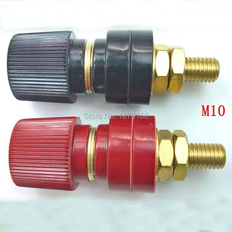 2 Pcs plastic shell Male threaded diameter binding post terminal 5/6/8/10MM Copper post 5-10mm Regulator welder