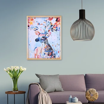 

1000pcs Colorful Deer View Picture Puzzle Educational Jigsaw Assembling Toy Room Decoration DIY Kids Educational Car