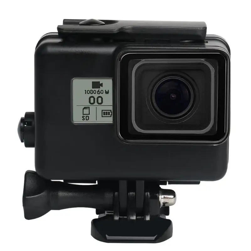 Черный водонепроницаемый чехол, противотуманные вставки для GoPro Hero 5 6 7, черные аксессуары с лучшей пропускаемостью, Легкая очистка, Прямая поставка