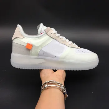 

Black White Green Forcing Low Running Shoes Upper Mens Women Limited Edition Fashion Designer Casual Shoes Size 36-45 NO BOX