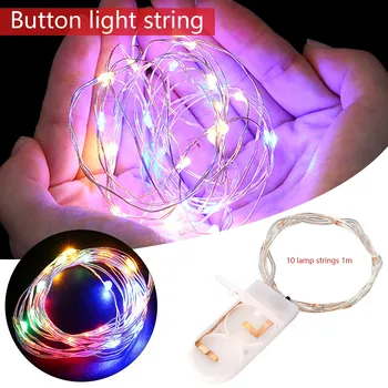 

Copy T 1M 10LED Button Cell Battery Powered Silver Copper Wire Mini String Lights