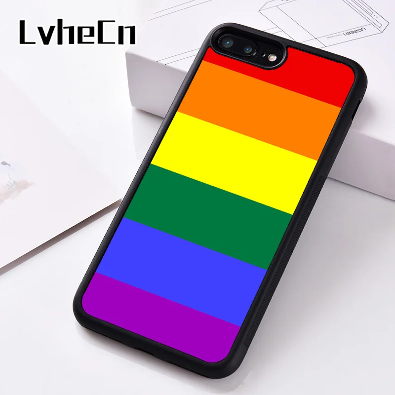 LvheCn силиконовый чехол для телефона iPhone 6 6S 7 8 Plus 5 5S SE X XS XR 11 PRO MAX геев гордости One Love