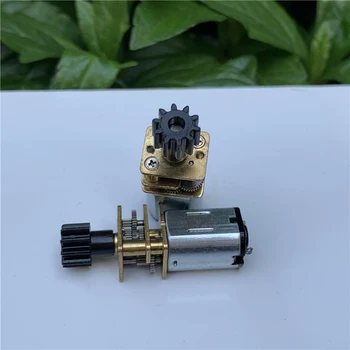

GA12-N20 DC Geared Motor, D Shaft with Plastic 10-teeth Gear, Precision Gear Box Motor 3V 6V for Electronic Door Lock