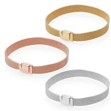 BBee 16-21 см 925 серебряный браслет из бусин, сделай сам для Pandora очаровательный браслет для женщин Подарки для женщин ювелирные изделия