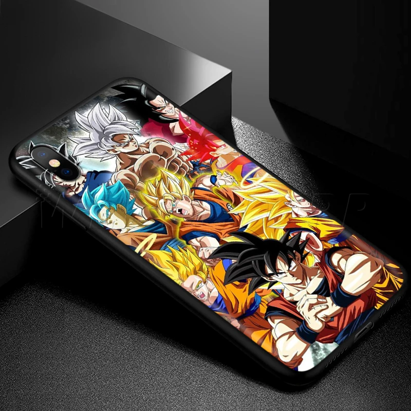 Чехол Webbedepp Dragon Ball Z Super DBZ Goku для Apple iPhone 11 Pro XS Max XR X 8 7 6 6S Plus 5 5S SE