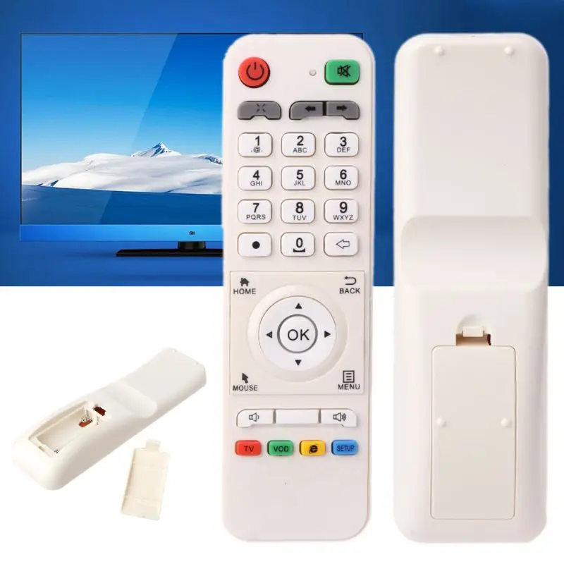 

White Remote Control Controller Replacement for LOOL Loolbox IPTV Box GREAT BEE IPTV and MODEL 5 OR 6 Arabic Box Accessories