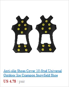 New Arrival Anti Slip Snow Ice Climbing Spikes Grips Crampon Cleats 5-Stud Shoes Cover drop shipping