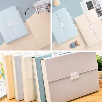 

A4 File Folder Multi-layer Organ Bag Paper Bag Storage Archivador File Stationery Carpeta Organizer Box Document Organizer G5Q5