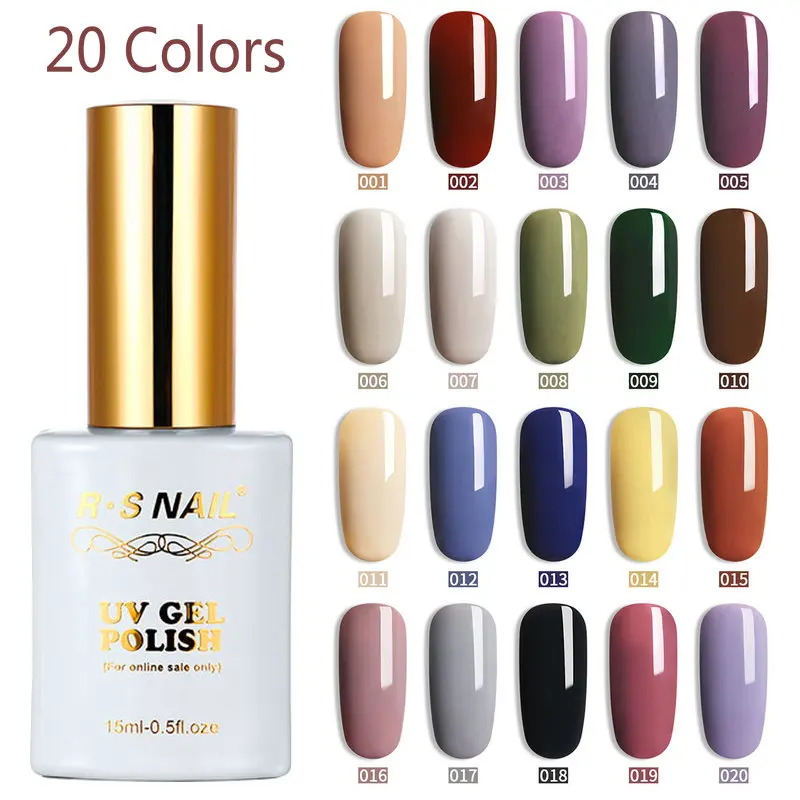 RS NAIL 15 мл Гель-лак для ногтей Morandi 20 цветов профессиональный дизайн уход за