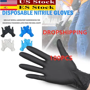 

100pcs Disposable Gloves Latex For Home Cleaning Rubber Garden Food Cosmetics Universal Left Right Hand