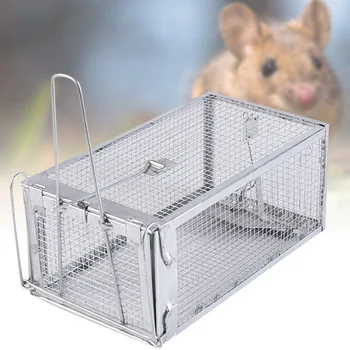 

Rat Trap Live Chipmunk Mouse Cage Trap Bait Rodent Repeller Catch for Indoor Outdoor I88