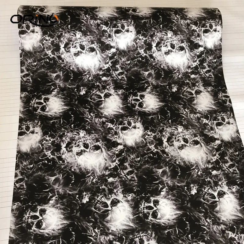 Camouflage Skull Sticker Bomb Vinyl Film-4