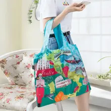 Портативная сумка через плечо для покупок для женщин, женская удобная сумка для путешествий с защитой окружающей среды, складная сумка для хранения, сумка для покупок