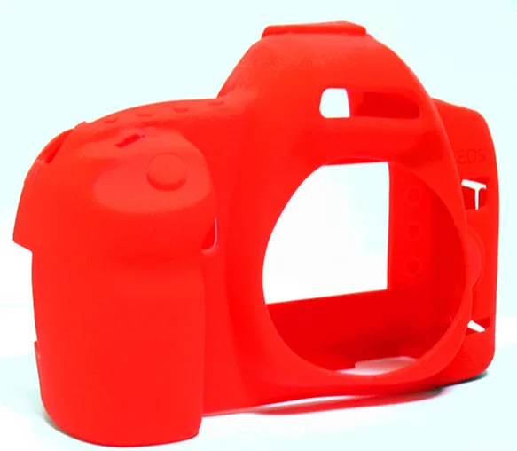 5D2 Red Силиконовые Камера чехол для цифровой однообъективной зеркальной камеры Canon EOS R 1300D T6 M50 5D II III IV 5D3 5D4 4000D T100 800D T7i 6D II 6D2 80D 200D 250D SL2 SL3 750D - Цвет: 5D2 Red