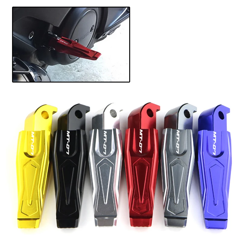 Fit For YAMAHA MT-07 2013 2014 2015 CNC Motorcycle Rear Passenger Foot Peg Footrests Footpeg Pedal motorcycle accessories motorcycle footrests