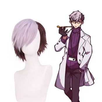 

Toilet Bound Hanako Kun cosplay hat wigs Red Brown Color Purplish Gray Men's Short Hair Flip Cos Wig