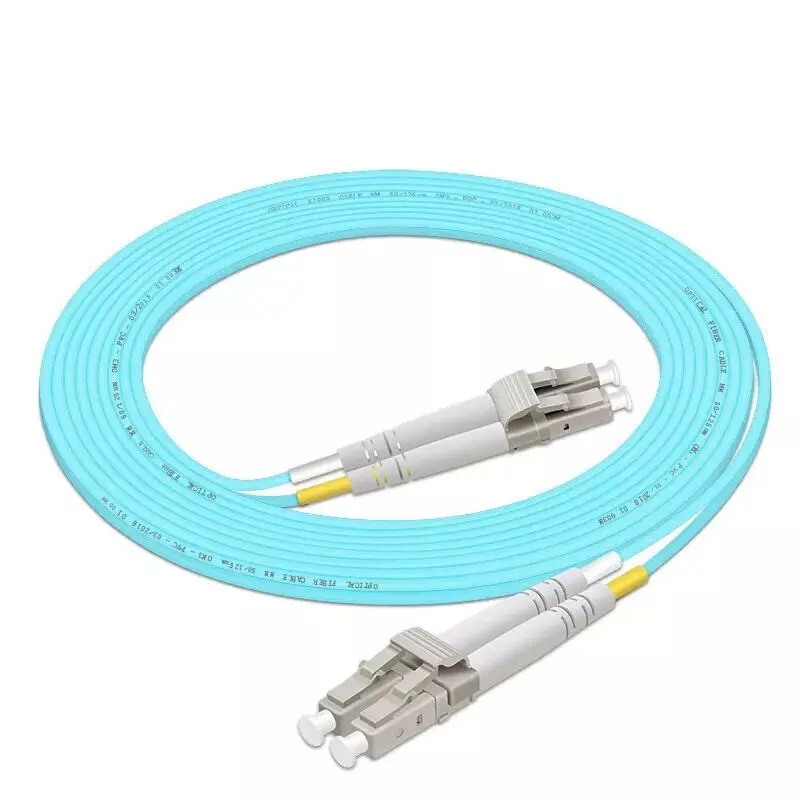 LC/UPC многомодовый OM3 волоконный кабель дуплексный волоконно оптическая Перемычка