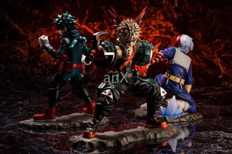 17 см Аниме Boku No Hero My Academia фигурка Bakugou Katsuki OCHACO URARAKA Todoroki Shouto модель игрушки|Игровые