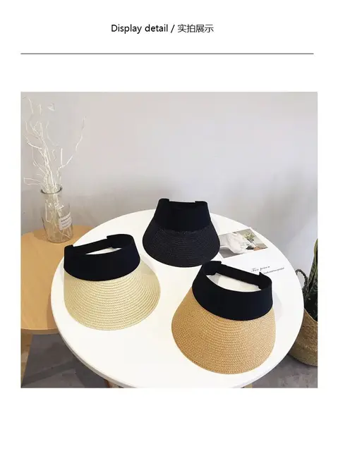 Summer Breathable Straw Sun Hats Casual Fashion Women Empty hat