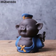 Креативный чай Pet Marshal Tianpeng Pig Boutique фиолетовая глина свинья счастливый чайник с узорами может поднимать чай чайный сервиз аксессуары