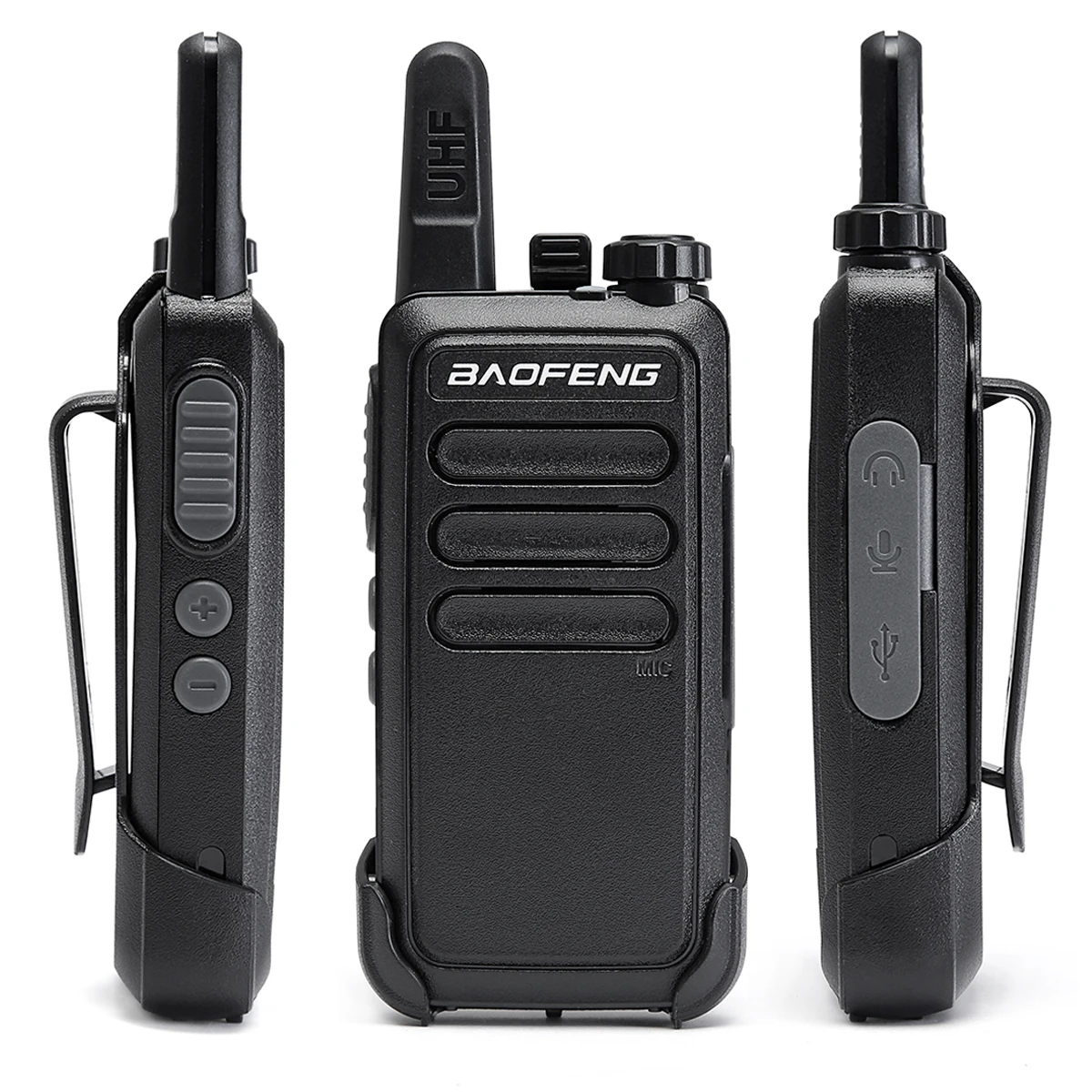 2 шт. Baofeng BF-C9 мини-рация 400-470 МГц UHF двухстороннее радио портативный VOX usb зарядка портативный приемопередатчик