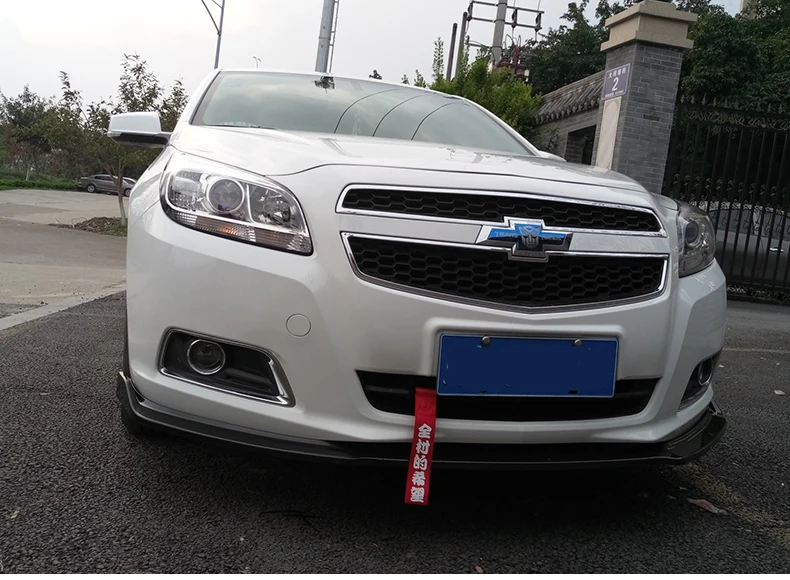 Для Chevrolet Malibu 2012- передний бампер для губ нижние вентиляционные решетки и диффузоры защитная пластина спойлер обшивка кузова