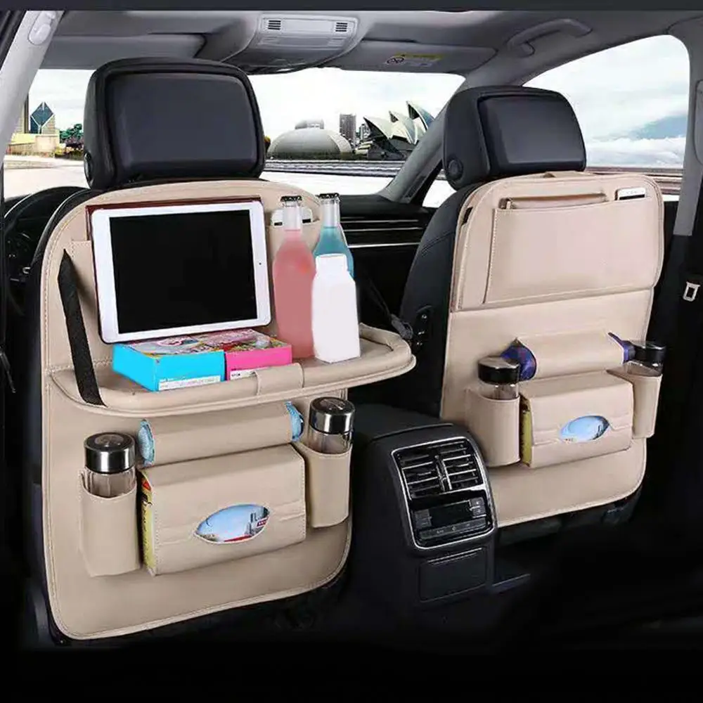 

Car Rear Seat Back Storage Bag Multi Hanging Nets Pocket Trunk Bag Organizer Auto Stowing Tidying Interior Travel Accessories