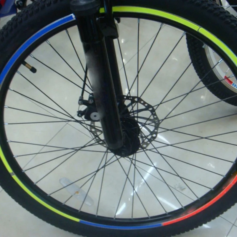Светоотражающая лента для велосипедного колеса MTB, Светоотражающая наклейка для велосипедного обода, Светоотражающая наклейка с одним ободом, светильник, Светоотражающая наклейка