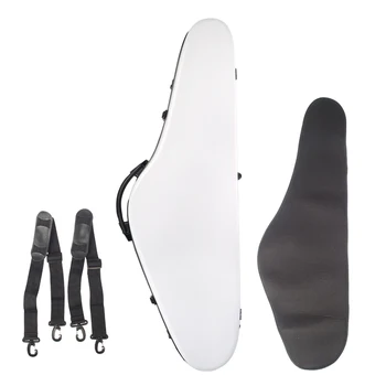 

Composite Carbon Fiber Full Size Violin Hard Case for 4/4 Violins Fiddles Built-in Hygrometer with Carry Handle Straps