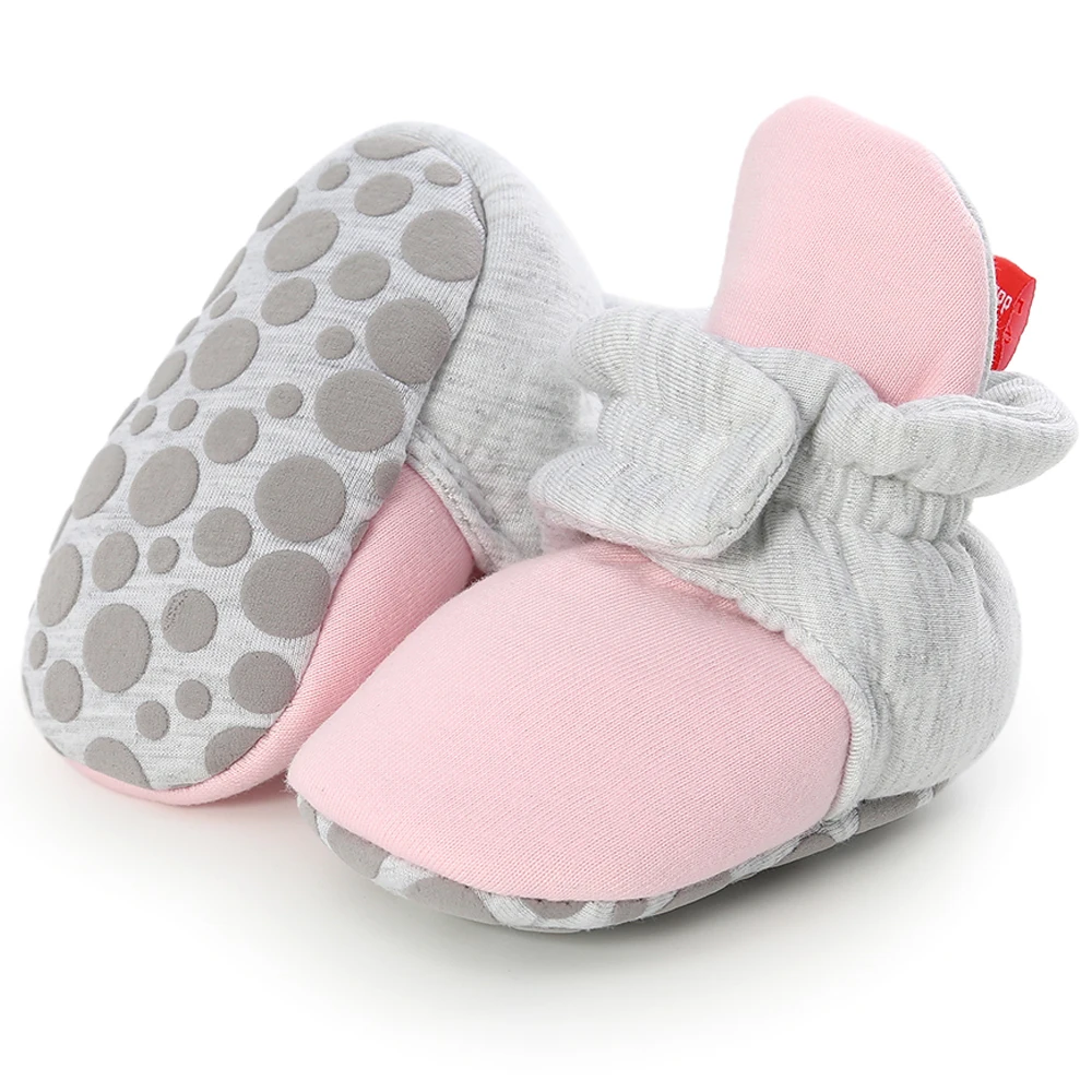 Newborn Baby Socks Shoes Boy Anti-slip Cotton Walkers Girl Star Soft Toddler Warm First Comfort Booties Infant Crib Shoes