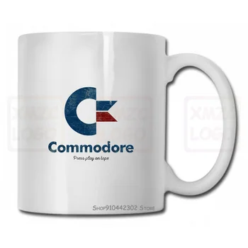 

Mug Cup Logo Commodore Antichizzato Press Play On Tape Home Computer Women Men