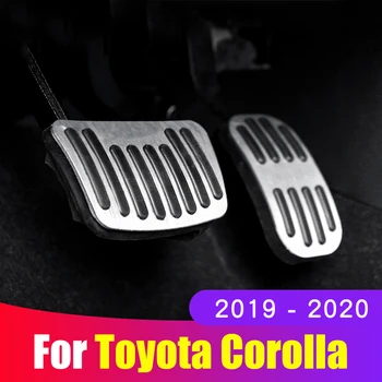 

Car Accelerator Brake Pedal Footrest Pedal Plate Cover Non-Drilling Interior Refit for toyota corolla 2019-2020 Accessories