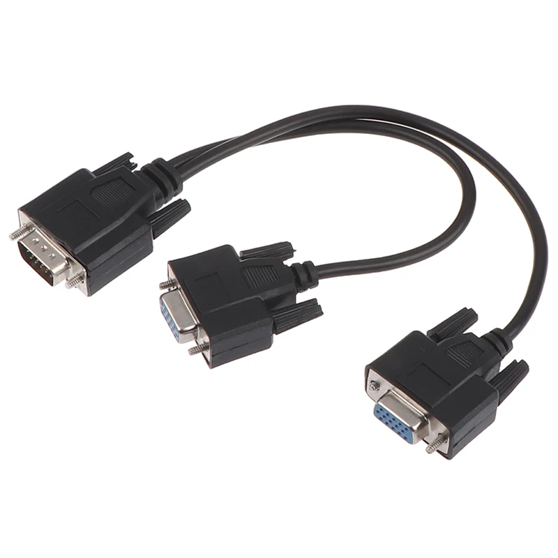 

2020 NEW 15Pin VGA Male To 2 Vga Svga Female Adapter Splitter Video Monitor Cable