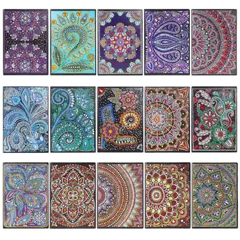 

5D DIY Special Shaped Diamond Painting Notebook Diary Book 50 Pages Embroidery Diamond Cross Stitch Note book Christmas Gifts