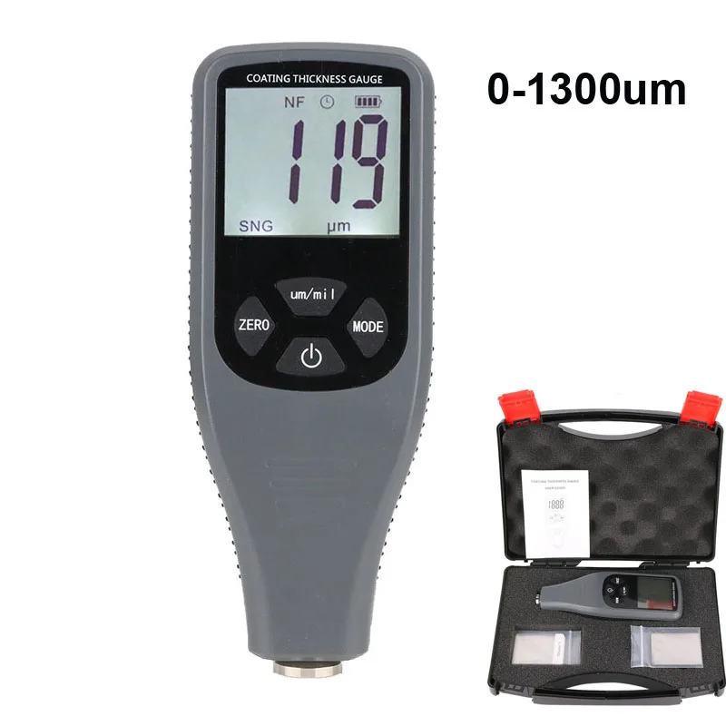 

RZ240 Digital Coating Thickness Gauge Paint Thickness Gauge Meter Tools Ferrous and non-Ferrous 2 in 1