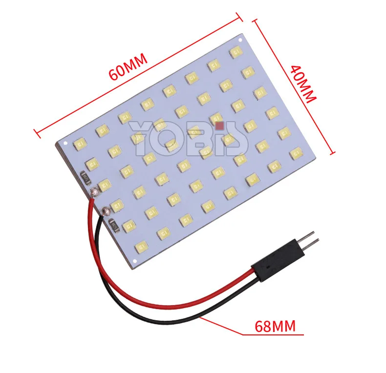 Автомобильная лампа с двумя точками T10 1210-48SMD, освещение, лицензионное освещение, светодиодный автомобильный светильник, универсальная лампа для комнаты