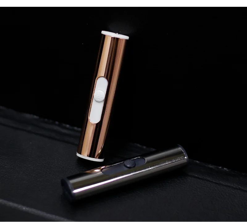 Ветрозащитная Зажигалка USB Электронная зарядка прикуриватель Заказная креативная зарядка мини Бесшумная зажигалка