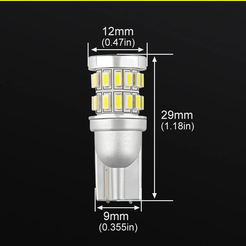 NAO T10 W5W 12V Led Auto 1,5 W Автомобильный светодиодный свет автомобилей 5W5 интерьер мотоцикла Blub 194 габаритный фонарь 500LM Белый супер яркий