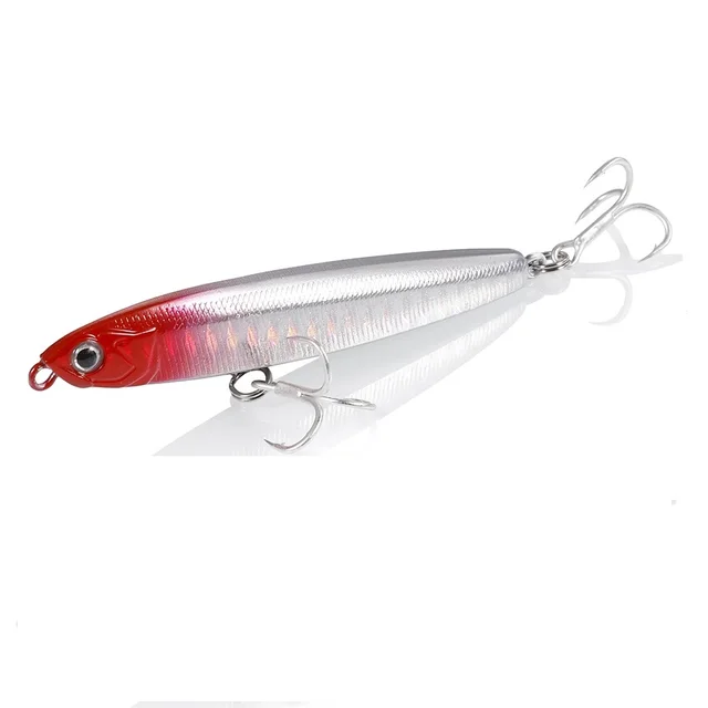 1PCS Pencil Bait Sinking Minnow Fishing Lure 10-24g Bass Trolling Lure Hard Bait Diving Sinking Treble Hooks Fishing Tackle A