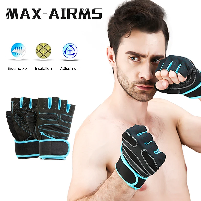 

Maxairms Gym Gloves Fitness Weight Lifting Gloves Body Building Training Sports Exercise Sport Workout Glove for Men Women