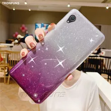 Gradiente Glitter Soft Case para Sony Xperia XA XZ XA1 XZ1 XA2 XA3 XZ2 XZ3 XZ4 Compacto Ultra Premium Plus z5 C5 C6 X XR TPU Capa(China)