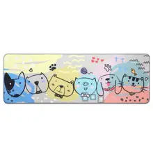40x120 см, длинный ковер, коврик для двери, милый мультяшный Кот, принт с животными, для дома, для входа, для пола, впитывающий, для спальни, не скользит сзади, для ног