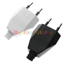 ЕС Европейский Тип C Rewireable DIY основной разъем питания переменного тока 100~ 250 В 2.5A черный/белый