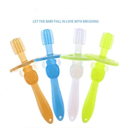 1Pcs Safe Kids Soft Silicone Training Toothbrush Newborn Children Dental Oral Care Tooth Brush Tool Baby Tooth Brush Baby Items