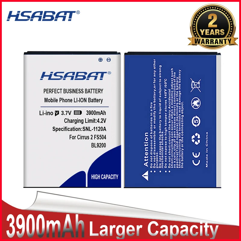 HSABAT 3900mAh BL9200 литий ионный аккумулятор для Телефона FLY Cirrus 2 FS504 BL9200|battery for|battery for