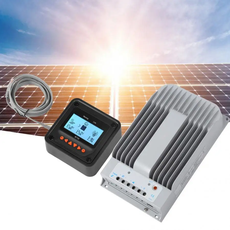 

MPPT Solar Panel Charge Controller 4215BN + MT50 + PC Cable 12V/24V 40A 520W/1040W Power Inverter