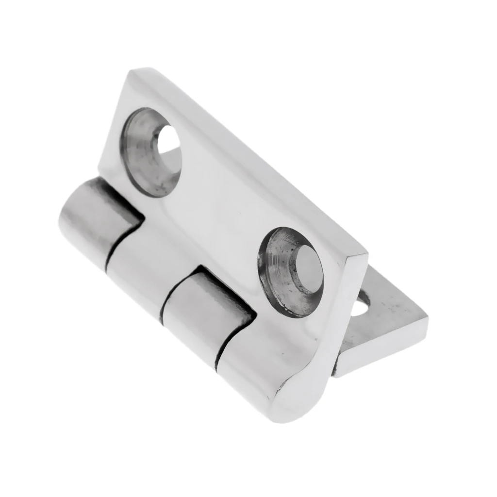 1 Set /2 Pcs Mirror Polished Stainless Steel Marine Boat Flush Door Cabin Hatch Compartment Hinge Strap 1-1/2'