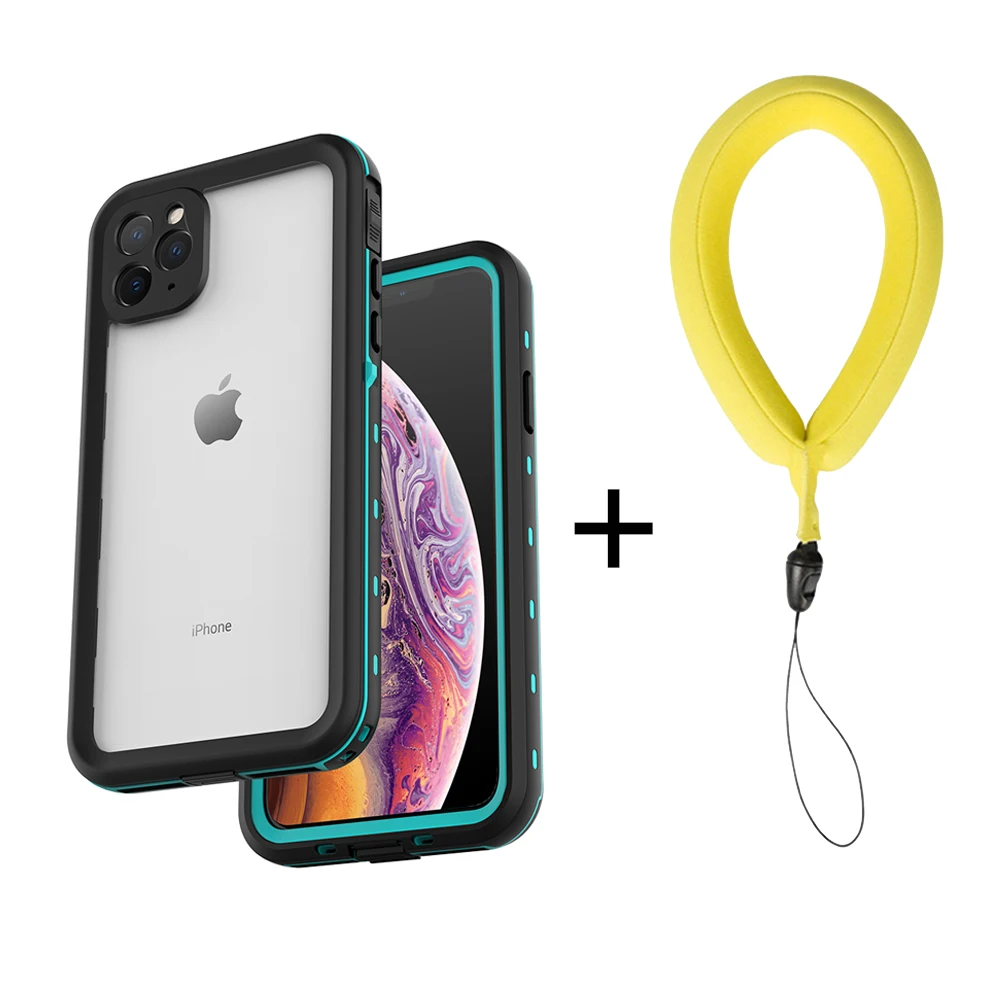 Grass with strap IP68 Водонепроницаемый чехол для iPhone 11 11 Pro Max чехол для плавания Дайвинг противоударный чехол для iPhone 11 Pro MAX X XR XS Max Coque - Цвет: Grass with strap
