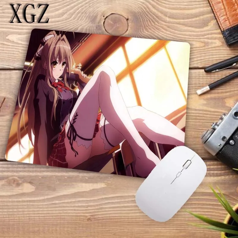 XGZ Аниме Девушка сидит на столе большой игровой коврик для мыши замок край коврик для мыши для ноутбука компьютер клавиатура коврик стол коврик для Dota CSGO